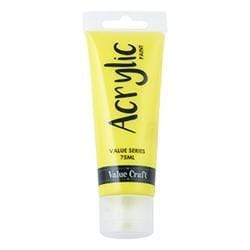AussieSuperStore Art & Craft Essentials Lemon Yellow Acrylic Paint 75ml (20 different colours) Acrylic Paint 75ml (20 different colours) | Acrylic Paint Set 9331468048299 VCAP02